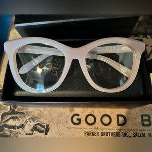 Baby pink Karaan frames by Valley Eyewear (out of production)
